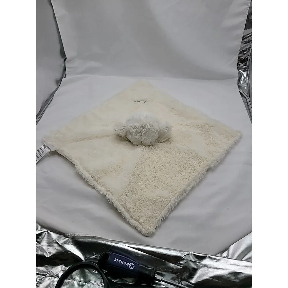 Elegant Baby White Lamb Lovey Security Blanket Replacement 10" X 10" Leui - Picture 10 of 16